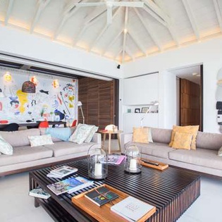 Living Room at WV LOV1, Pointe Milou, St. Barthelemy