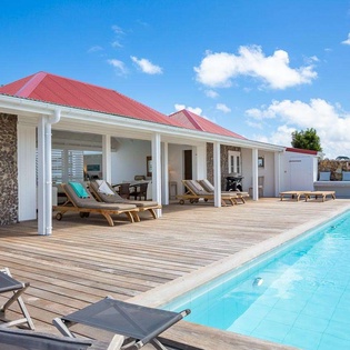 Deck at WV BBA, St. Jean, St. Barthelemy