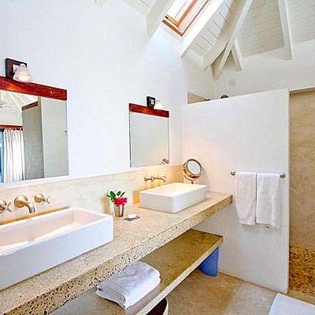 Bathroom at WV ABT, Anse des Cayes, St. Barthelemy