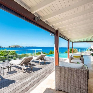 Veranda at WV TCK, Flamands Beach, St. Barthelemy