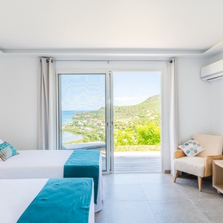 Bedroom at WV VOB, St. Jean, St. Barthelemy