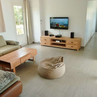 Living Room at WV SAJ, Lorient Beach, St. Barthelemy