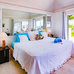 Bedroom at WV SBM, Grand Cul de Sac, St. Barthelemy