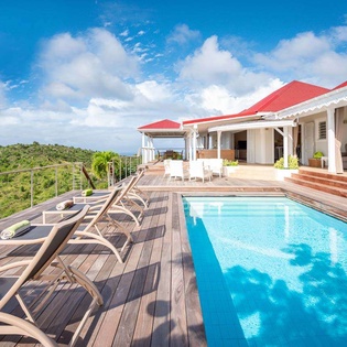Villa Pool at WV MOU, Lurin, St. Barthelemy
