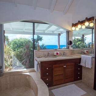 Bathroom at WV GEA, Petite Saline, St. Barthelemy