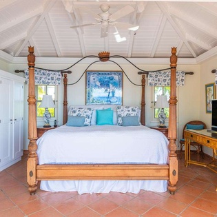 Bedroom at WV MGO, Colombier, St. Barthelemy