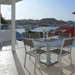Terrace at WV ROS, Gustavia, St. Barthelemy