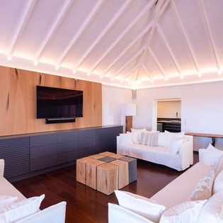 Living Room at WV JAB, Petite Saline, St. Barthelemy