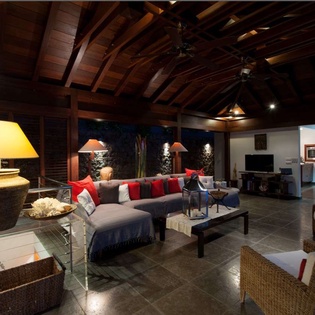 Living Room at WV IDS, Pointe Milou, St. Barthelemy
