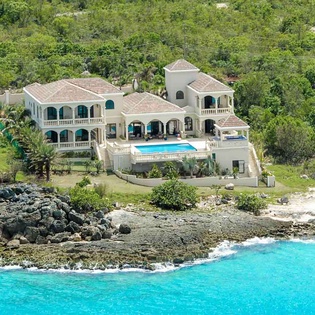 Aerial photo of AXA CAS, Little Bay, Anguilla