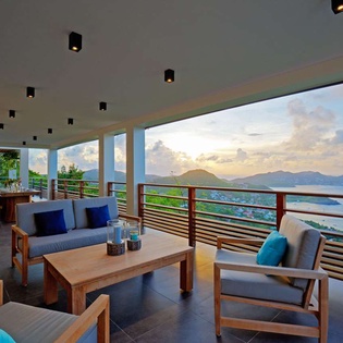 Terrace at WV CLM, Vitet, St. Barthelemy