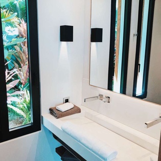 Bathroom at WV JSA, Lurin, St. Barthelemy