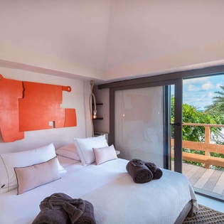 Bedroom at WV MNT, Pointe Milou, St. Barthelemy