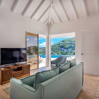 Living Room at WV NOC, Mont Jean, St. Barthelemy