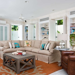 Living Room at PL COR, Grace Bay/Leeward, Turks & Caicos