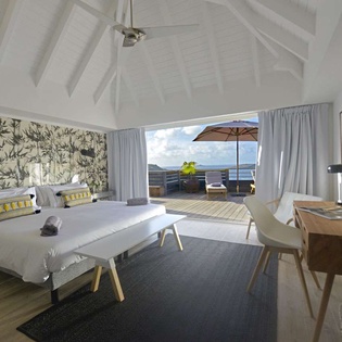 Bedroom at WV LAR, Petit Cul de Sac, St. Barthelemy
