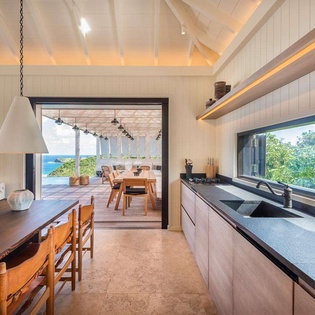 Kitchen at WV MNT, Pointe Milou, St. Barthelemy