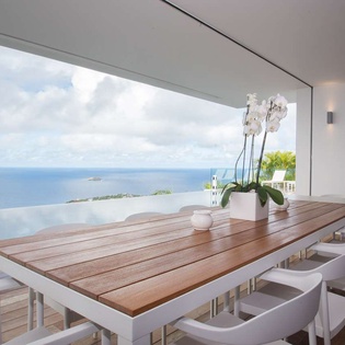 Terrace at WV GIN, Petite Saline, St. Barthelemy