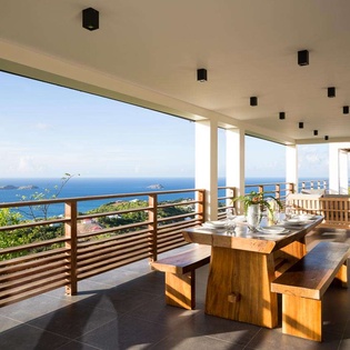 Terrace at WV CLM, Vitet, St. Barthelemy
