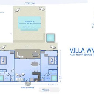 Floorplan of WV EZE, Lorient Beach, St. Barthelemy