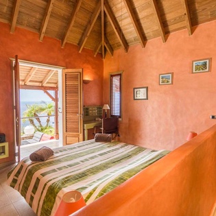 Bedroom at WV KAN, Colombier, St. Barthelemy