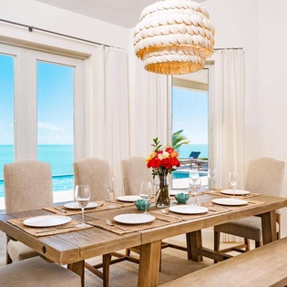 Dining Room at TC BRE, Long Bay Beach, Turks & Caicos