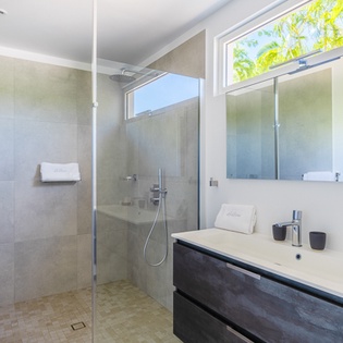 Bathroom at WV VOB, St. Jean, St. Barthelemy