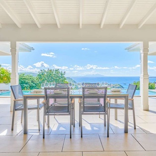 Dining Room at WV ANK, Colombier, St. Barthelemy