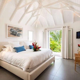 Bedroom at WV RIG, St. Jean, St. Barthelemy