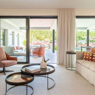 Living Room at WV PVL, Gustavia, St. Barthelemy
