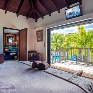 Bedroom at WV EKA, Camaruche, St. Barthelemy