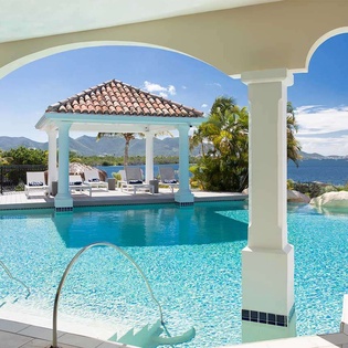 Villa Pool at PIE LAS, Simpson Bay Lagoon, St. Martin
