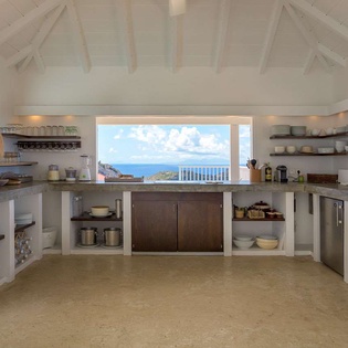 Kitchen at WV BBA, St. Jean, St. Barthelemy
