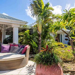 Patio at WV ZEN, Pointe Milou, St. Barthelemy