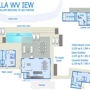 Floorplan of WV IEW, St. Jean, St. Barthelemy
