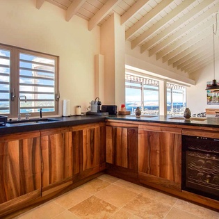 Kitchen at WV YEB, Pointe Milou, St. Barthelemy