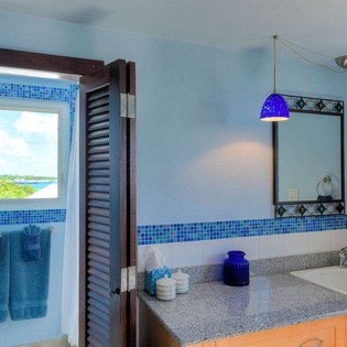 Bathroom at AXA BES, Blowing Point, Anguilla