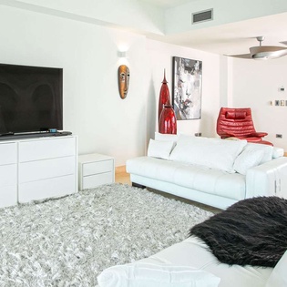 Sitting Room at PIE COV, Beachfront/Cupecoy, St. Martin