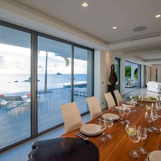 Dining Room at WV AXL, Gustavia, St. Barthelemy