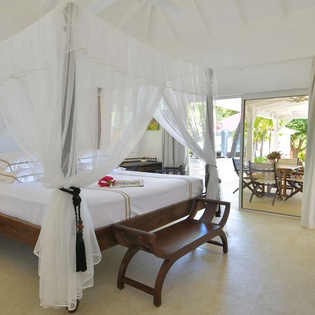Bedroom at WV KRL, St. Jean, St. Barthelemy