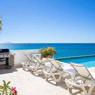 Villa Pool at PIE FAR, Beachfront/Cupecoy, St. Martin