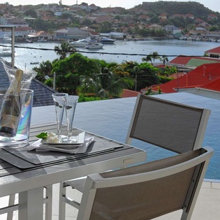 Terrace at WV ROS, Gustavia, St. Barthelemy