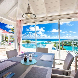 Dining Room at WV NOC, Mont Jean, St. Barthelemy