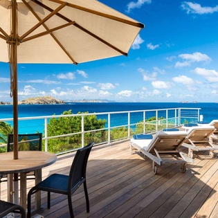 Deck at WV TCK, Flamands Beach, St. Barthelemy