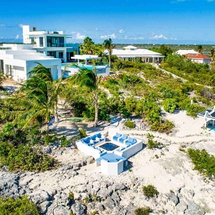 Aerial photo of TC SDB, Turtle Tail, Turks & Caicos