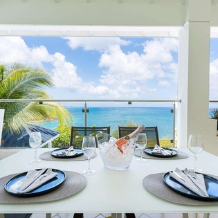 Terrace at PIE BLS, Happy Bay, St. Martin