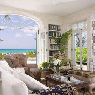 Living Room at PL COR, Grace Bay/Leeward, Turks & Caicos