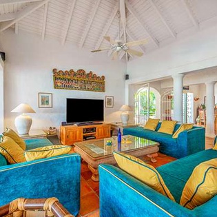 Living Room at SXM SER, Beach Side/Baie Rouge, St. Martin