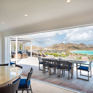 Dining Room at WV RIG, St. Jean, St. Barthelemy