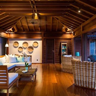 Living Room at WV AMA, Pointe Milou, St. Barthelemy